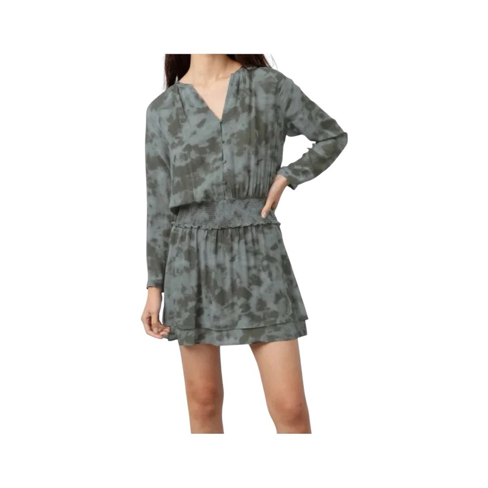 Rails Jasmin Dress Size Medium Slate tie Dye Casual Bohemian Grunge Feminine